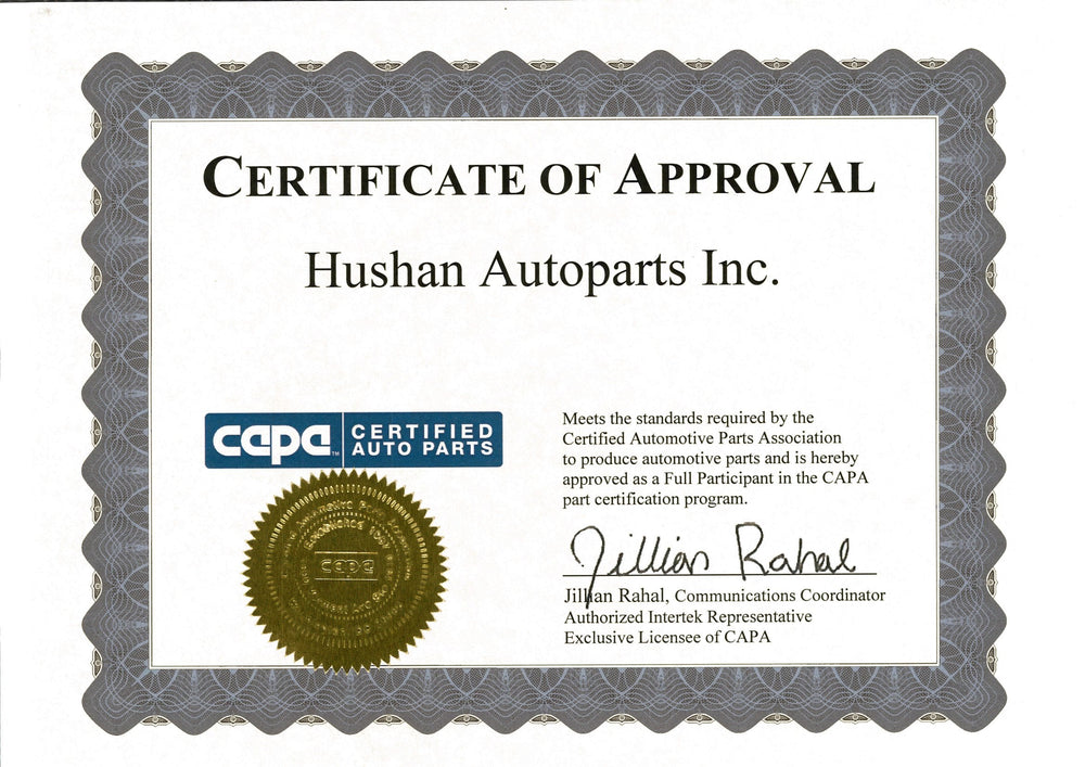 Obtain " CAPA Certified " Supplier Certificate.
